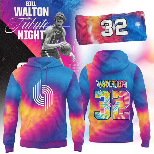 Portland Trail Blazers Limited Edition Bill Walton Tribute Hoodie Gift For Basketball Lover-1