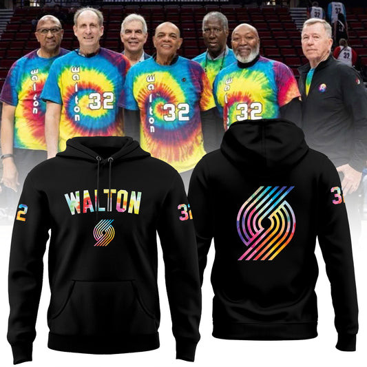 Portland Trail Blazers Limited Edition Bill Walton Tribute Hoodie Gifts For Basketball Fan-1
