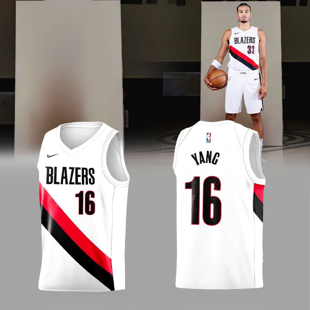 Portland Trail Blazers New Look Same Mission White Jersey-1