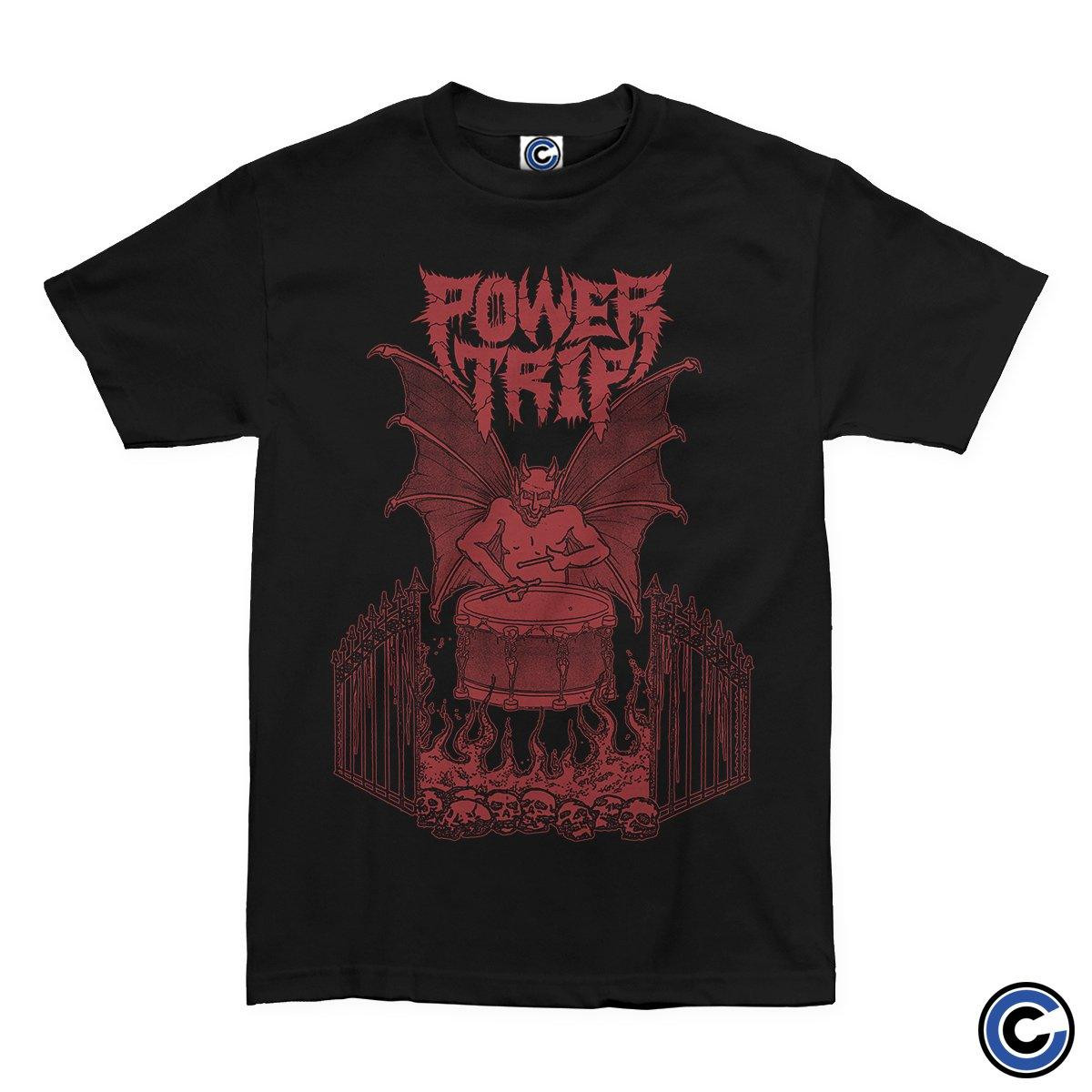 Power Trip Merch Demon Drum Shirt Power Trip Shirt-1