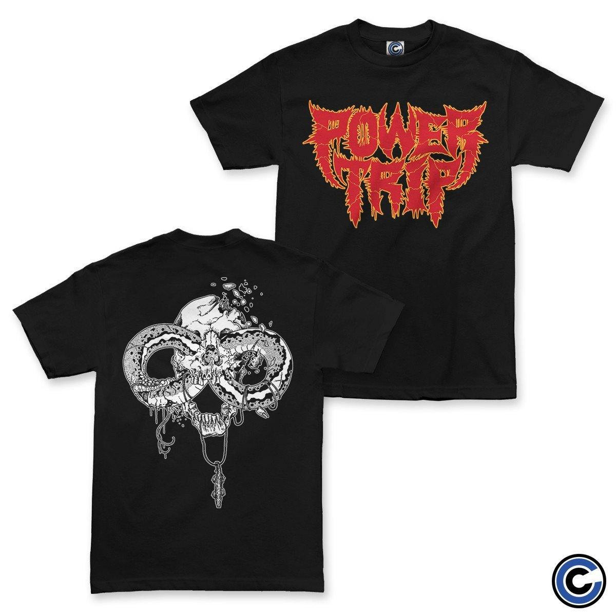Power Trip Merch Spikey Snake Shirt Power Trip Shirt-1