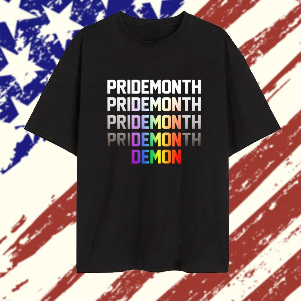 Pride Month Demon Repeat LGBT T-Shirt Pride Month Merch Gifts For Gays-1