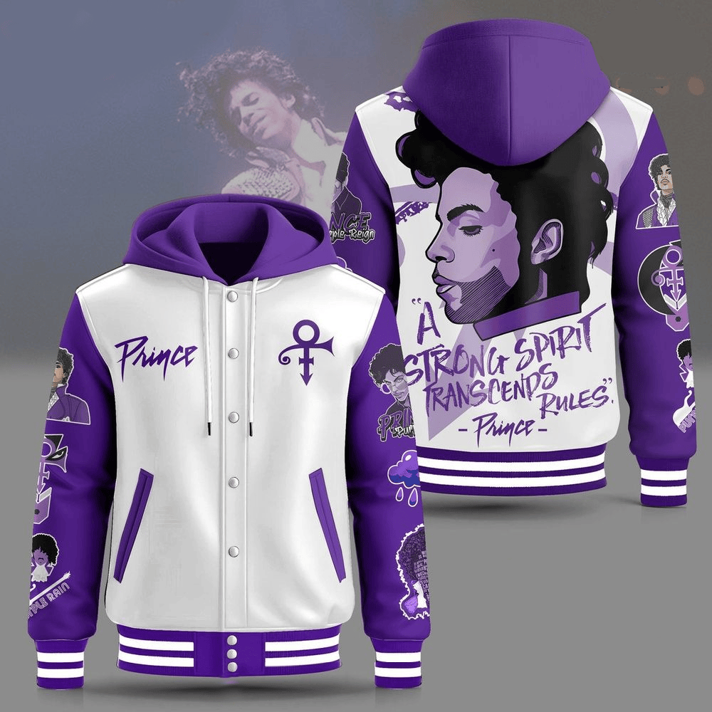 Prince Strong Spirit Special Edition Hooded Varsity Jacket First Fathers Day Gift-1