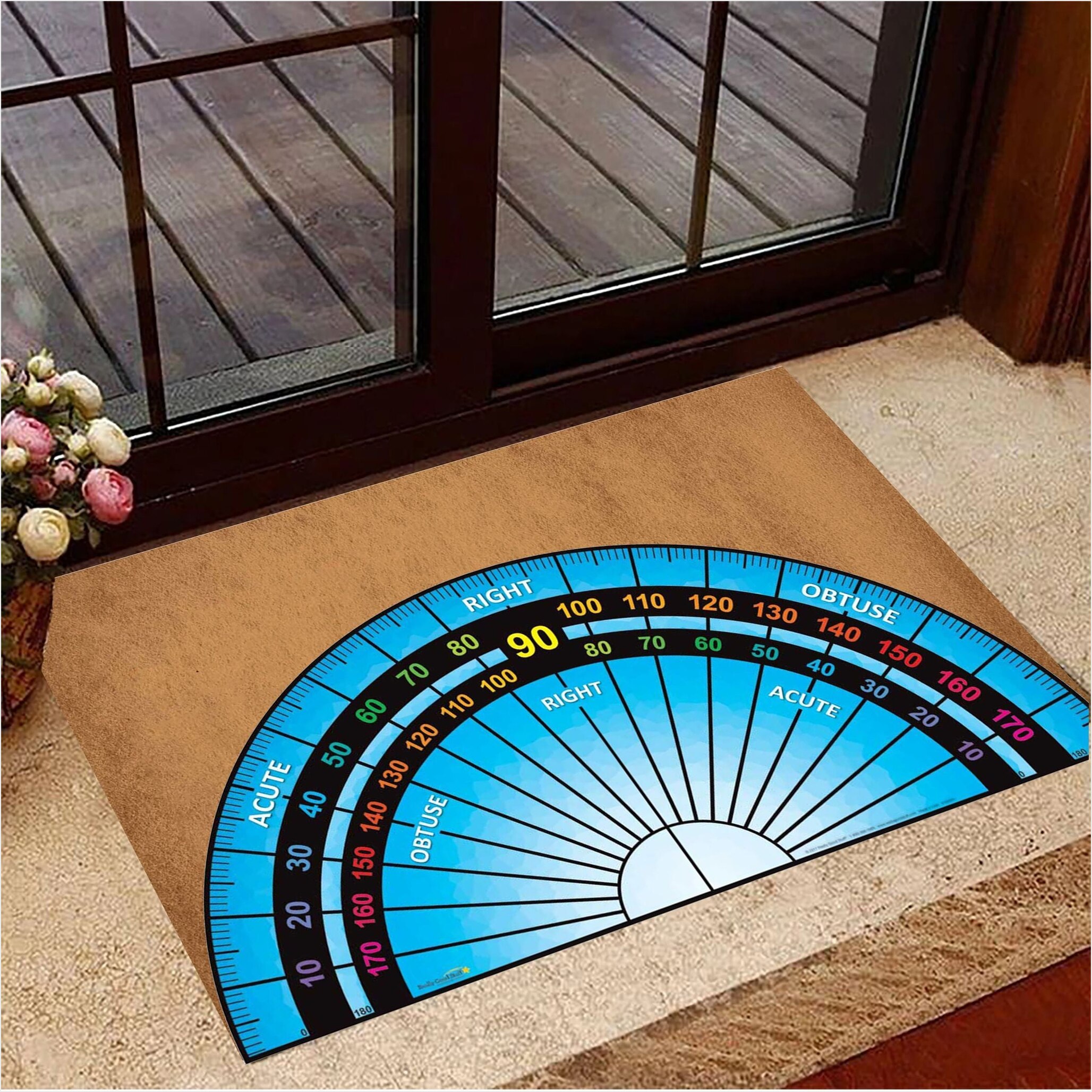 Protractor Doormat Front Door Mat Indoor Outdoor Birthday Gifts For Best Friend-1