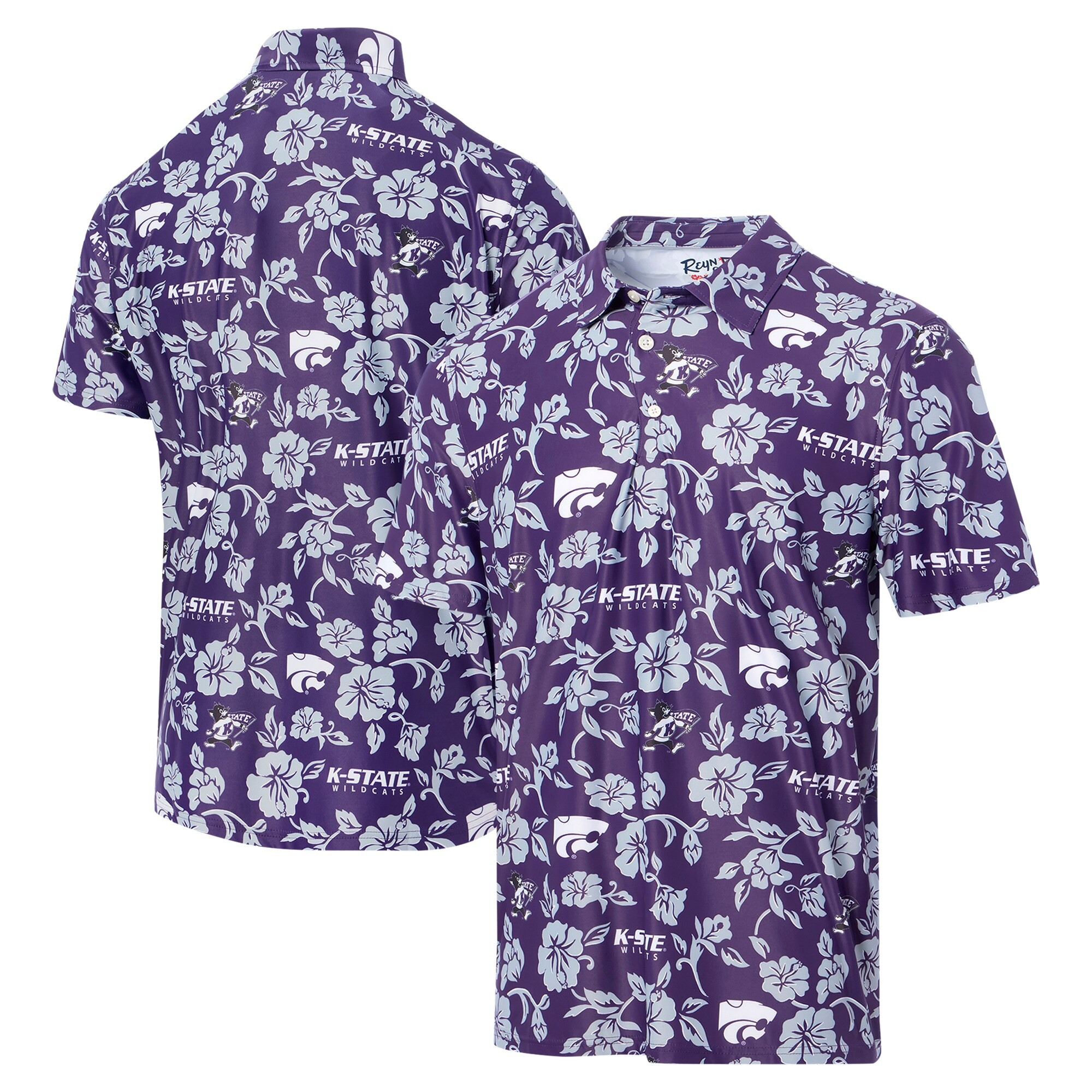 Purple Kansas State Wildcats Polo Shirt NCAA Aloha Shirt Cool Gifts For Dad-1
