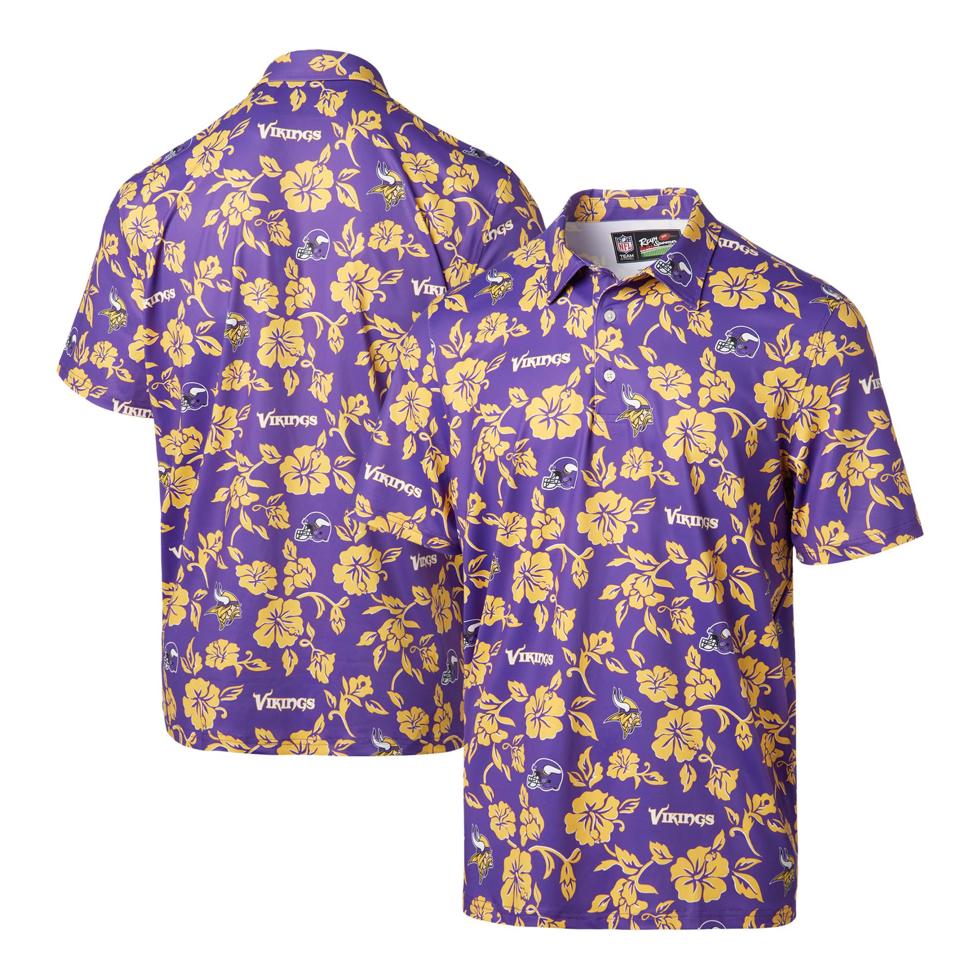 Purple Minnesota Vikings Polo Shirt NFL Aloha Shirt Father's Day Gifts For Husband-1 Purple Minnesota Vikings Polo Shirt NFL Aloha Shirt Father's Day Gifts For Husband-1
