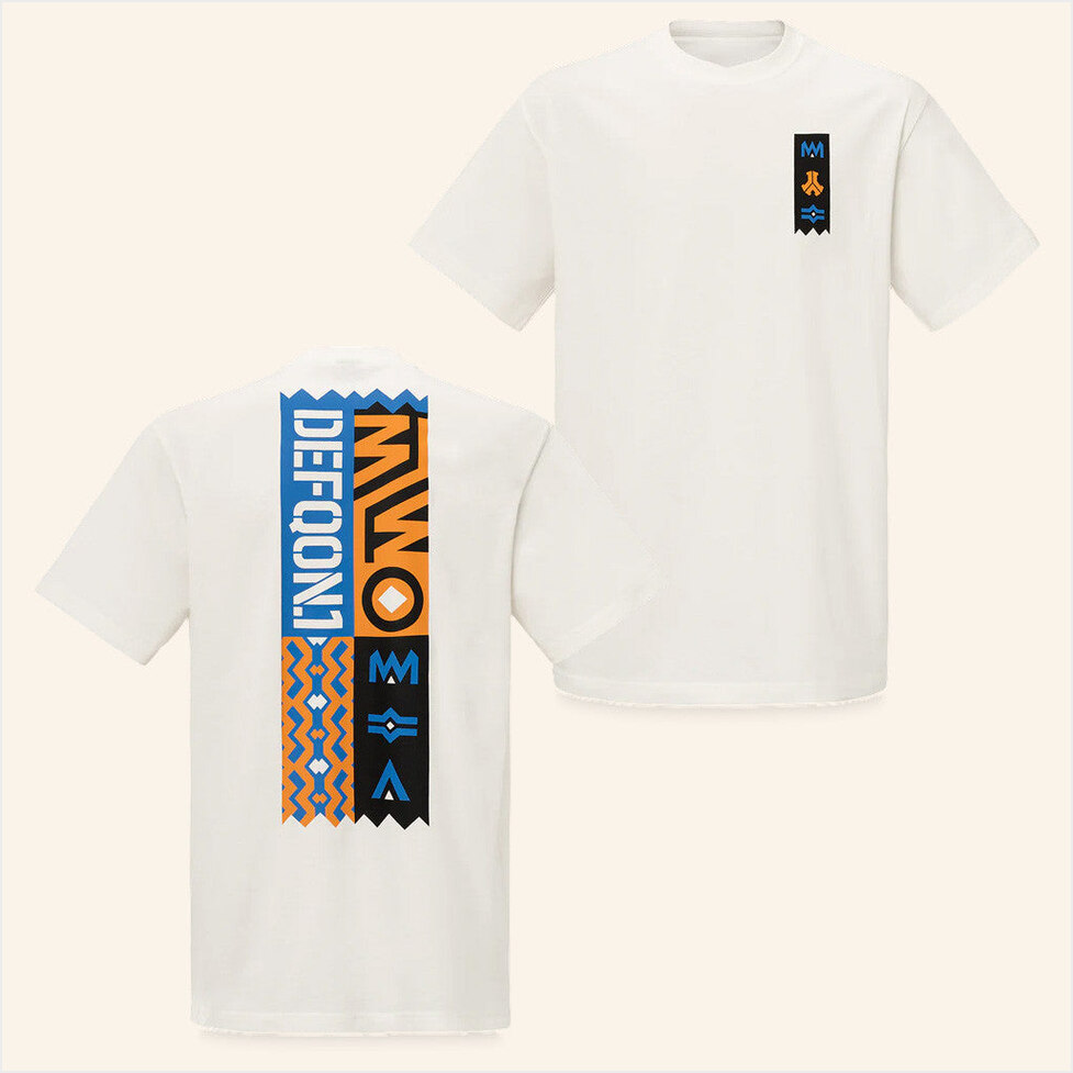 Qdance Merch Defqon1 Offwhite Loose Fit T-Shirt Gifts For Friends Birthday Gifts For Him-1