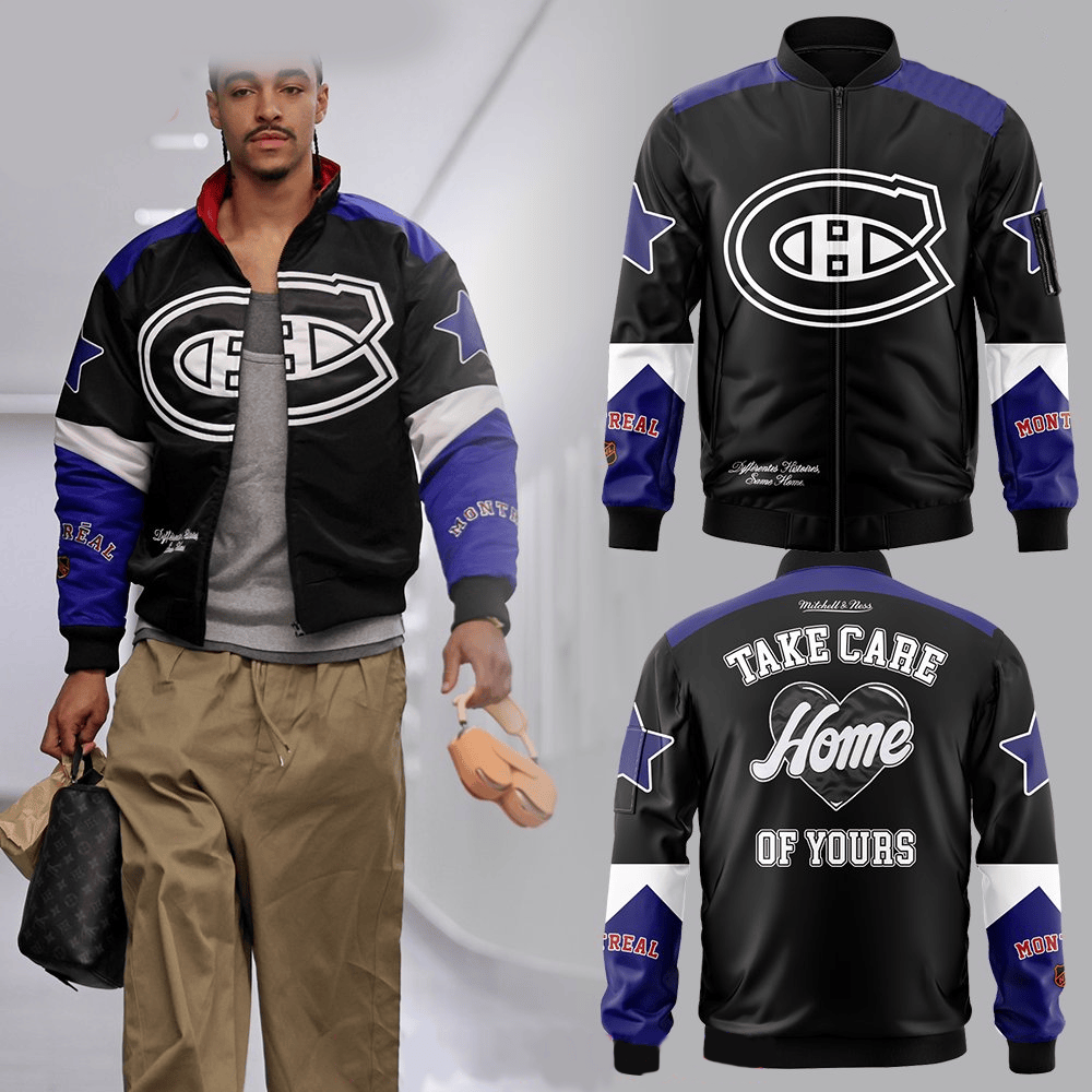 Quartier Is Home x Montreal Canadiens x Mitchell And Ness Sports Jacket Fathers Day Presents-1