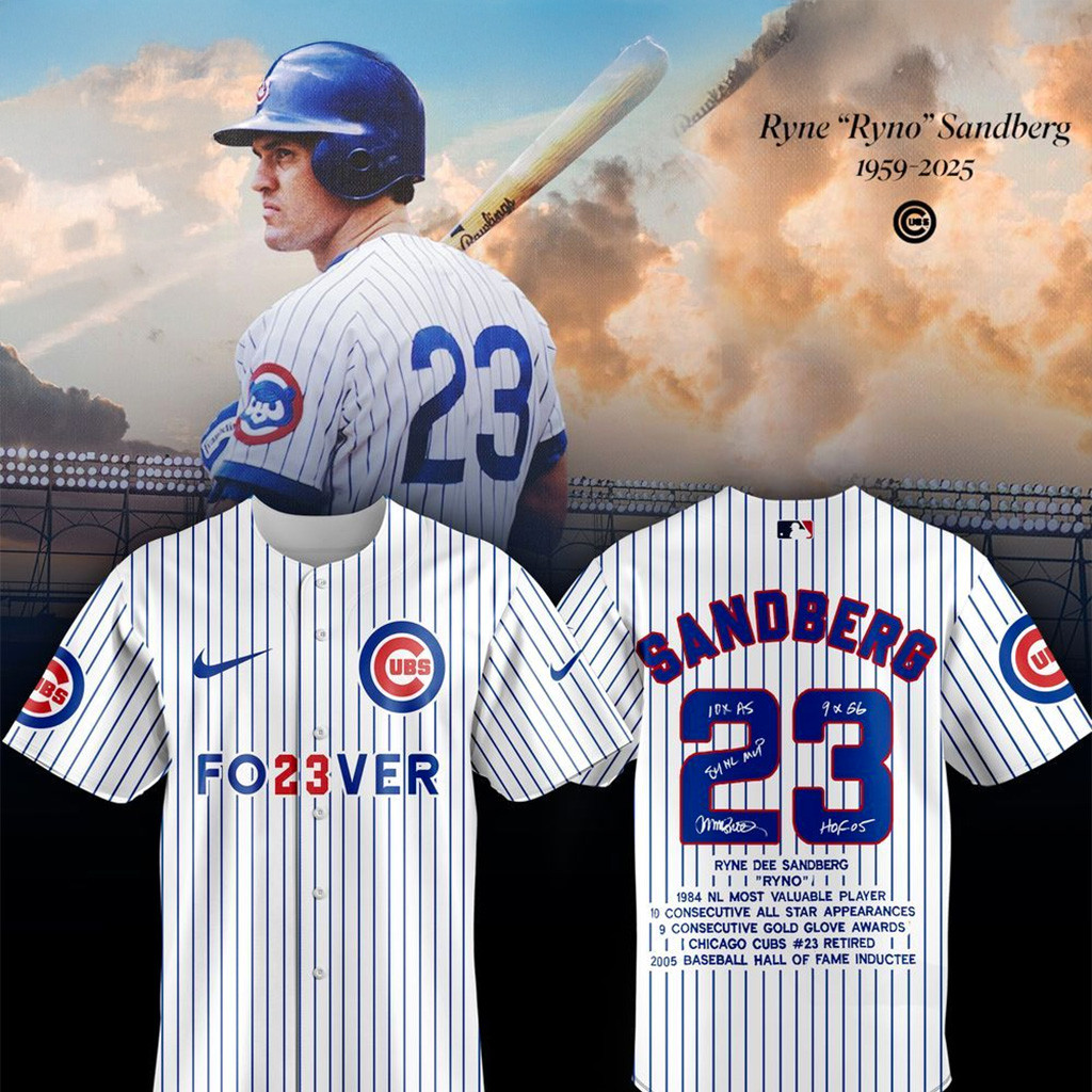 R.i.p Ryne Sandberg Thank You For The Memories Jersey-1