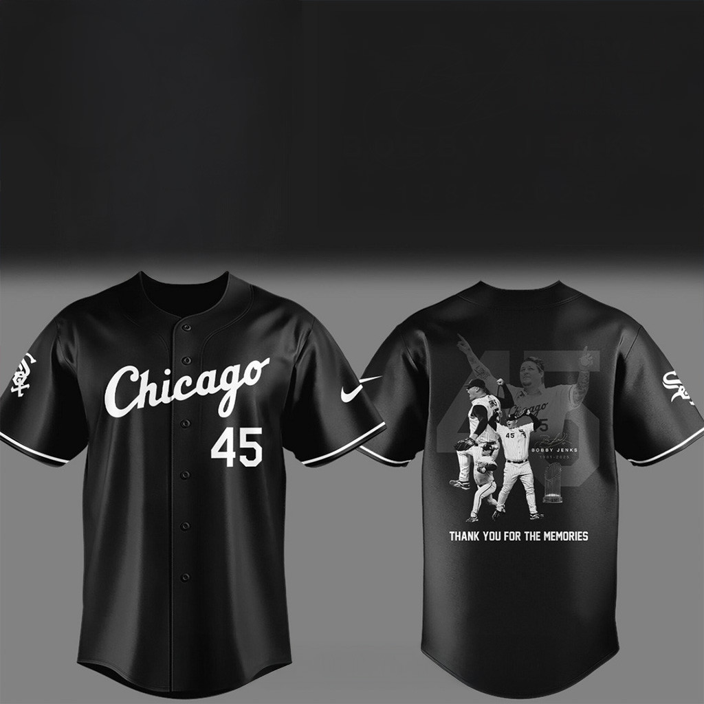 RIP Bobby Jenks 1981 - 2025 Signatures Baseball Jersey Memorial Gifts For Fans-1