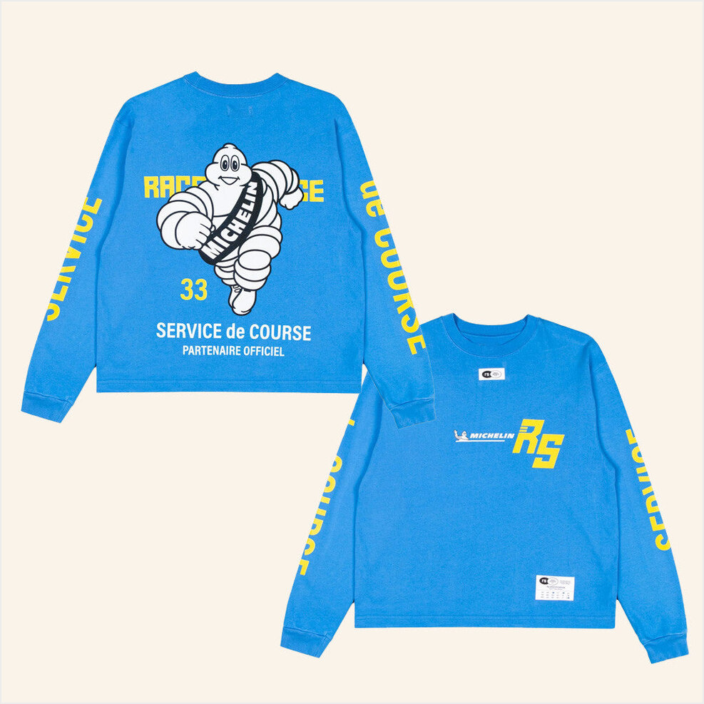Race Service Merch Race Service X Michelin Service De Course Long Sleeve T-Shirt Friends Gifts-1