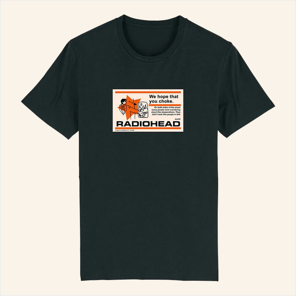 Radiohead Merch Choke T-Shirt Best Birthday Gifts For Husband Gifts For Best Friend Christmas Presents-1