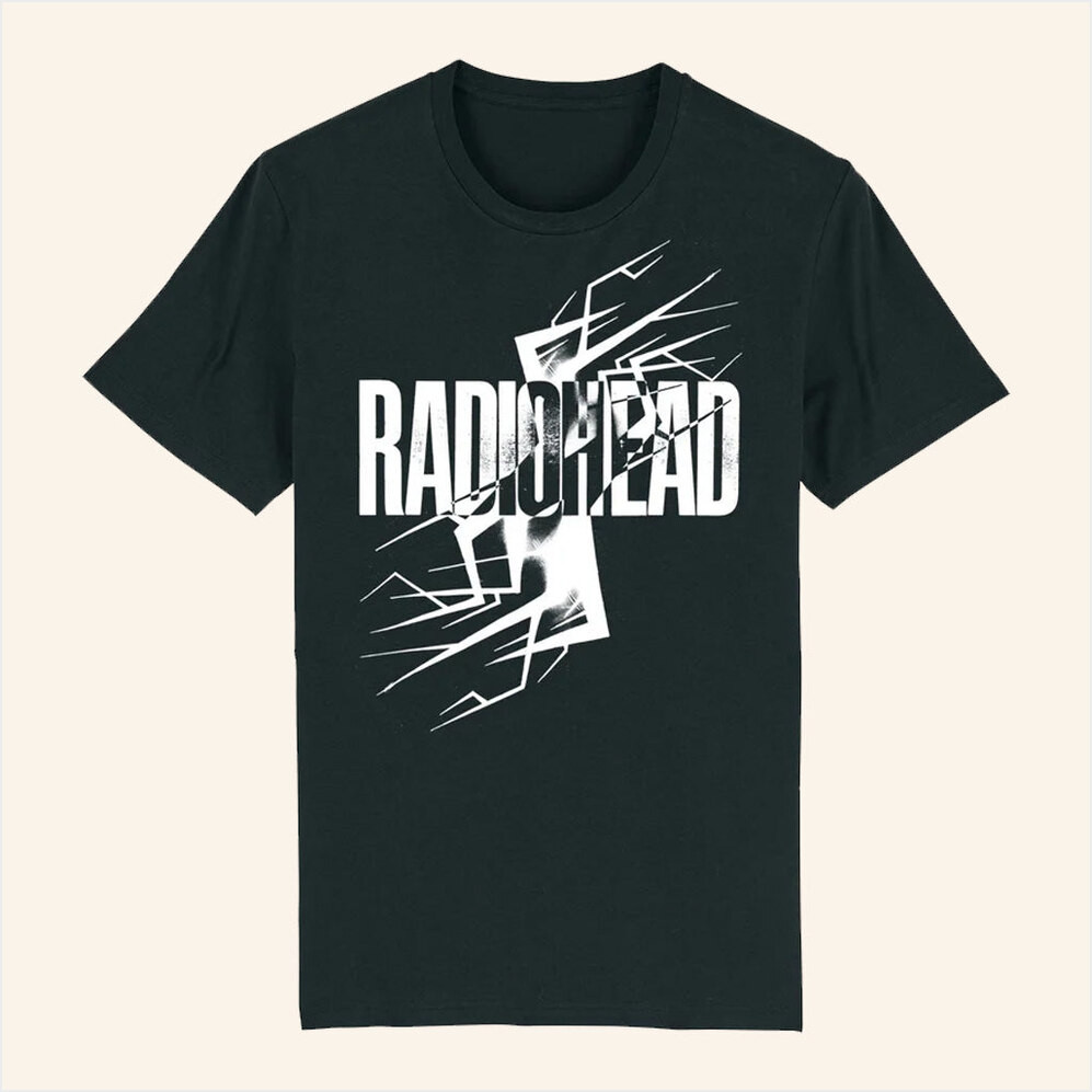 Radiohead Merch Lightning T-Shirt Birthday Gifts For Dudes Gifts For Fans Christmas Presents Ideas-1