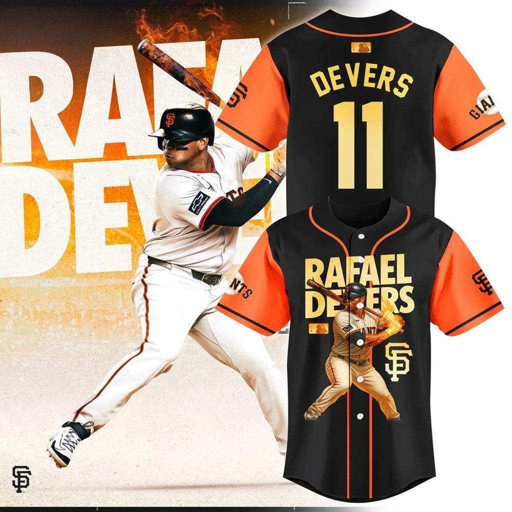 Rafael Devers SF Giants Baseball Jersey SF Giants Merch Gifts For Baseball Lovers-1