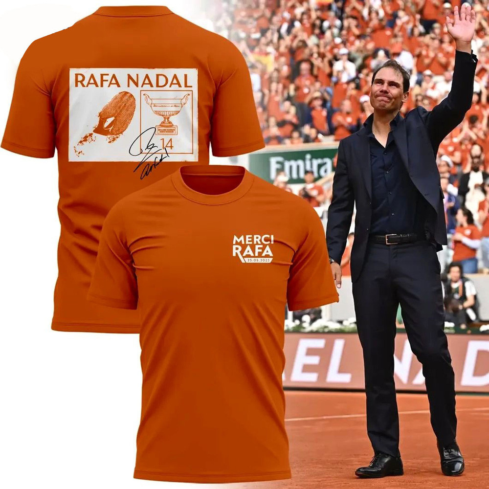 Rafael Nadal Exclusive Version 2025 Signature T-Shirt Gifts For Father's Day From Wife-1
