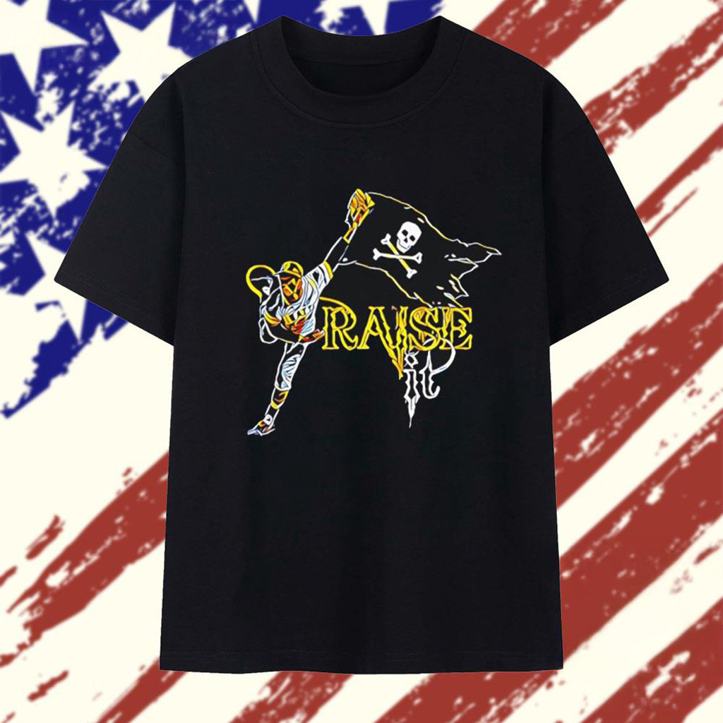 Raise It Pittsburgh Steelers Flag T-Shirt Pittsburgh Steelers Merch Football Fan Gift Ideas-1