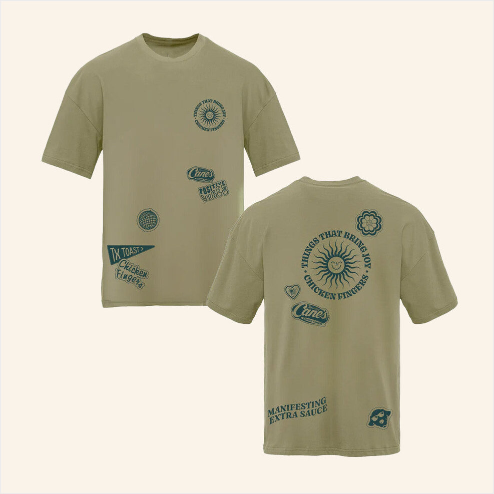 Raising Canes Gear Merch Things That Bring Joy T-Shirt Besties Gifts Gifts For Best Friend-1