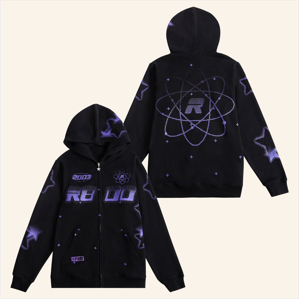 Ranboo Merch Ranboo Star Zip Hoodie Best Birthday Gifts For Boyfriend Gifts For Besties-1