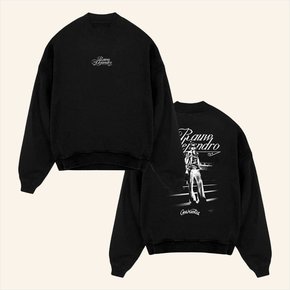 Rauw Alejandro Cosa Nuestra Tour Merch Black Sweatshirt Gifts For Fans Birthday Gifts For Him-1