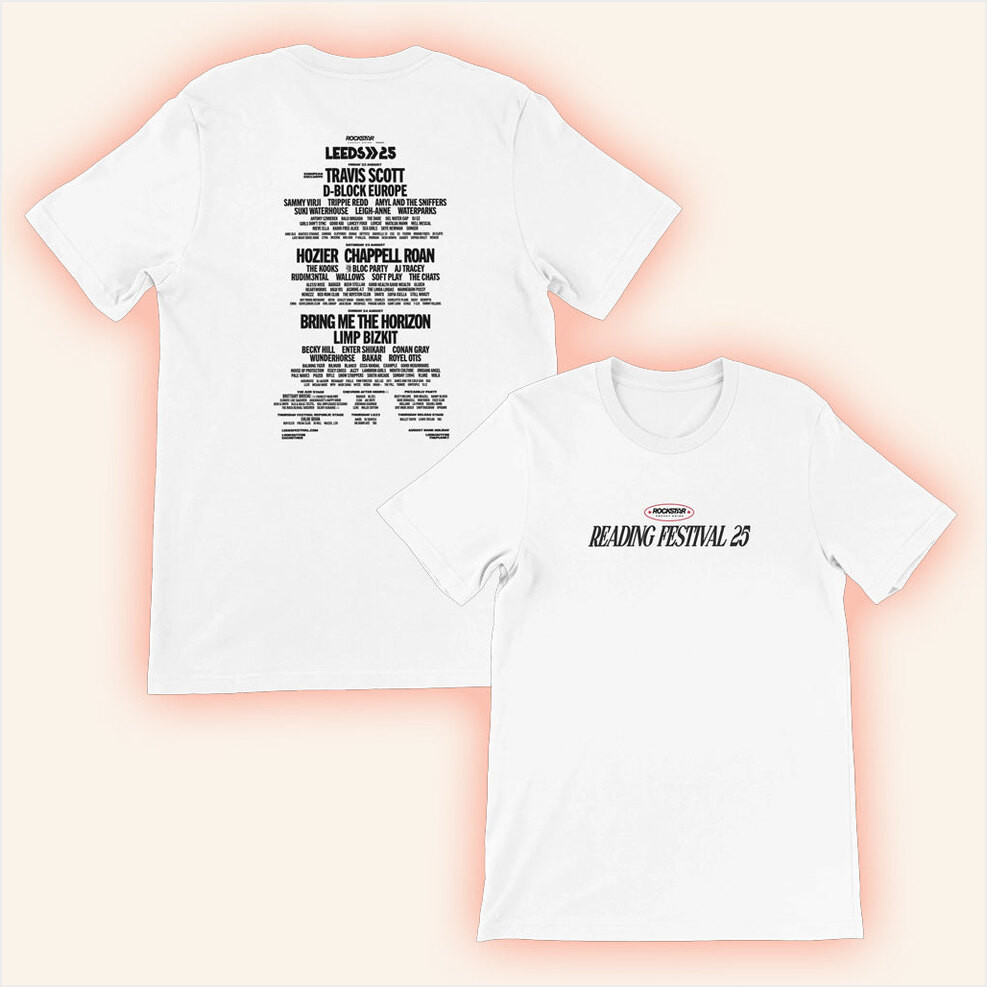 Reading And Leeds Festival Merch Reading 2025 White T-Shirt Gifts For Fans Gifts For Sister-1