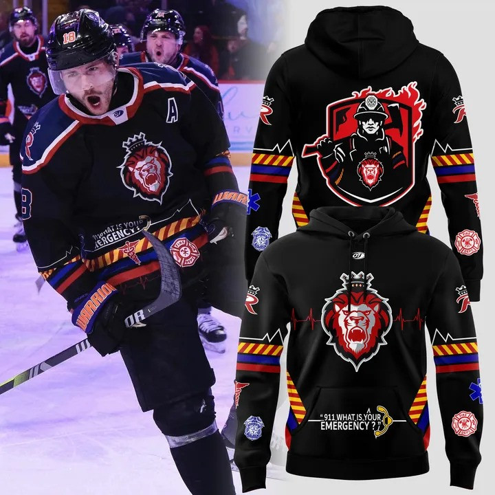 Reading Royals x Firefighters 2025 Hockey Jersey Gifts For Hockey Fan-1