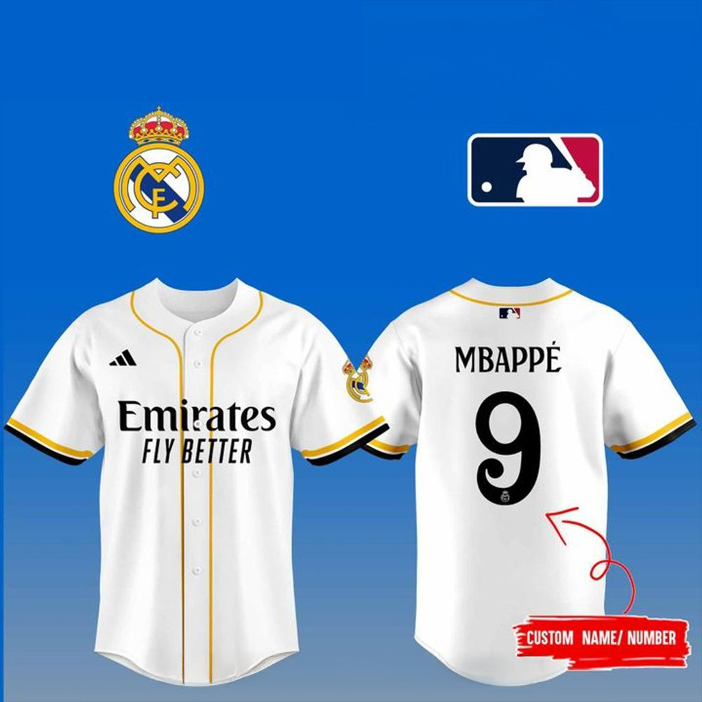 Real Madrid x MLB Club World Cup Baseball Jersey 2025 Gift Ideas For Fans-1