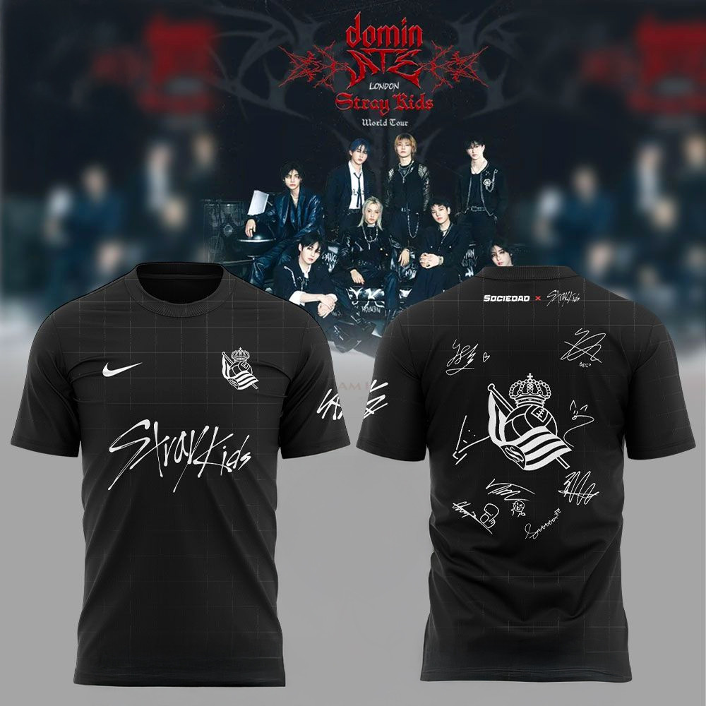 Real Sociedad Stray Kids Show Signature Shirt Fan Merch Gifts For Dudes-1