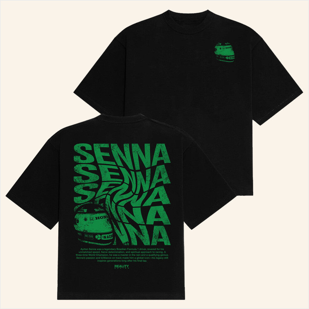Reality Racing Merch Senna Swirl T-Shirt Gifts For Dad Birthday Gifts For Fans-1