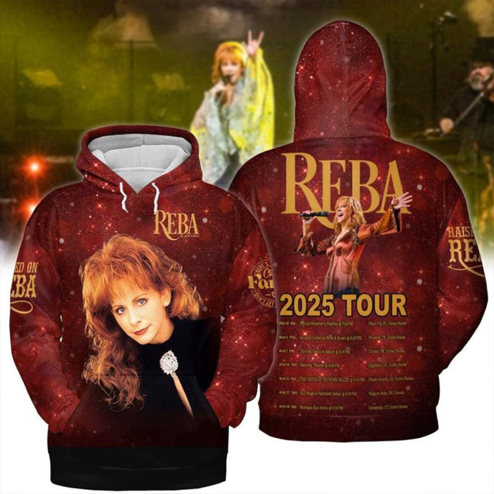 Reba 2025 Tour Hoodie Gifts For Music Fans-1