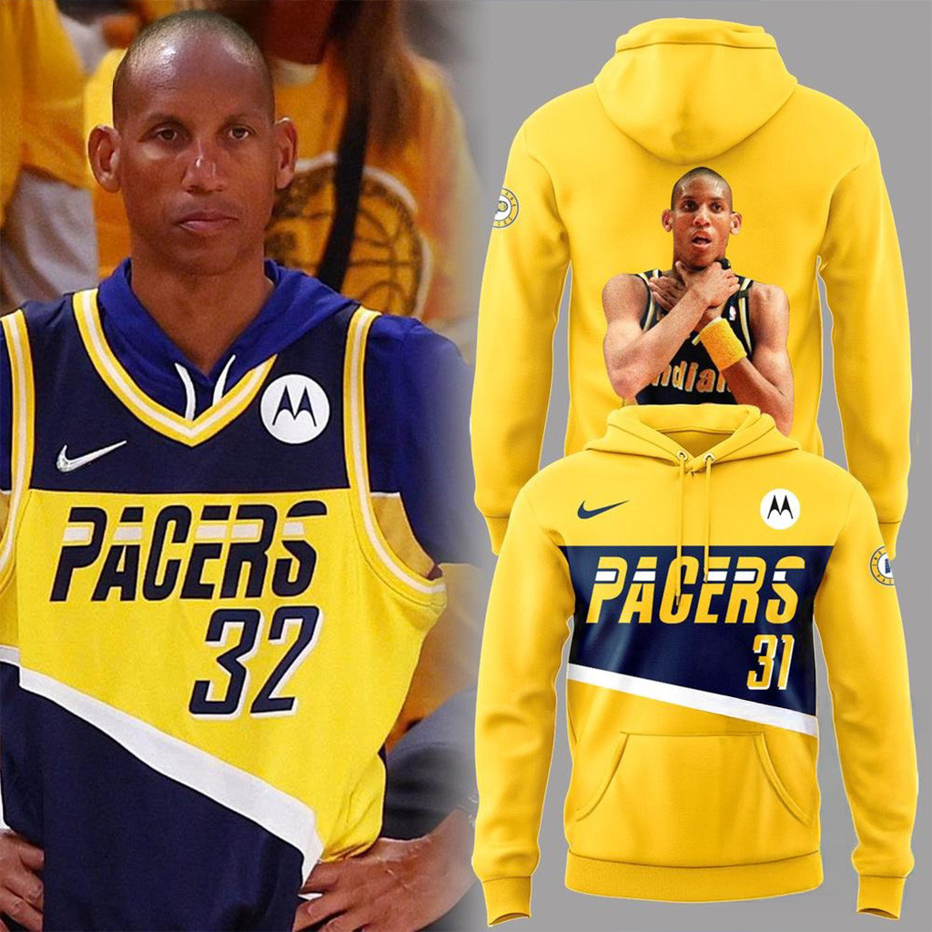 Reggie Miller Indiana Pacers Legend 2025 3D Hoodie-1