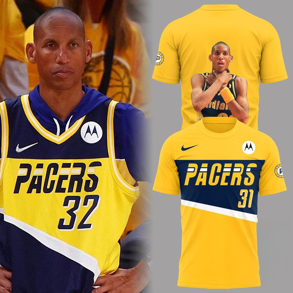 Reggie Miller Indiana Pacers Legend 2025 3D T-Shirt-1