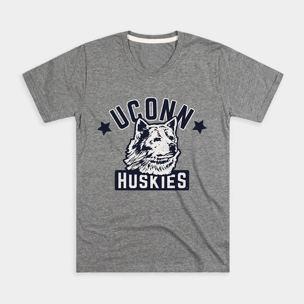 Retro UConn Huskies T-Shirt Best Gifts For Basketball Fans-1