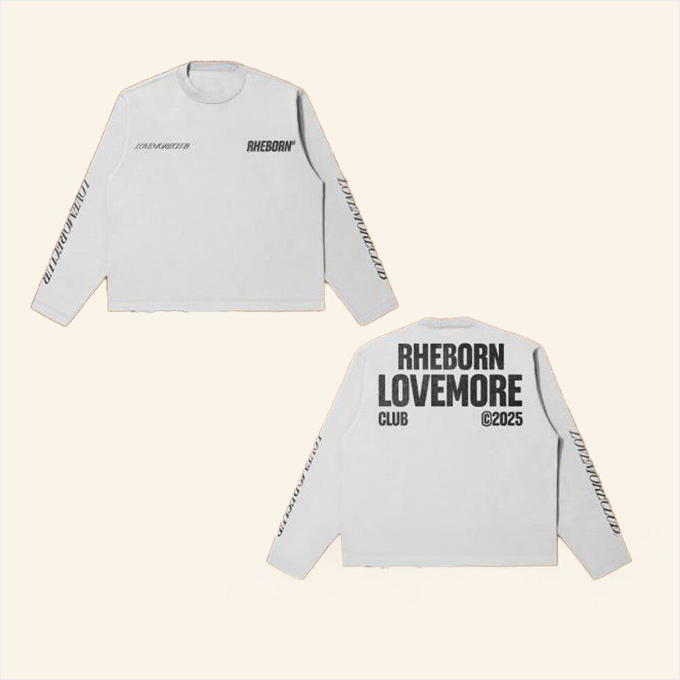 Rheborn Clo Merch Love More Club Long Sleeve Shirt White Best Gifts For Boyfriend Gifts For BFF-1