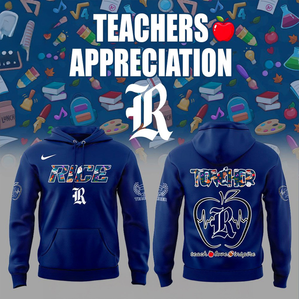 Rice Owls Teachers Appreciation 2025 Hoodie Rice Owls Merch Christmas Present For Dad-1