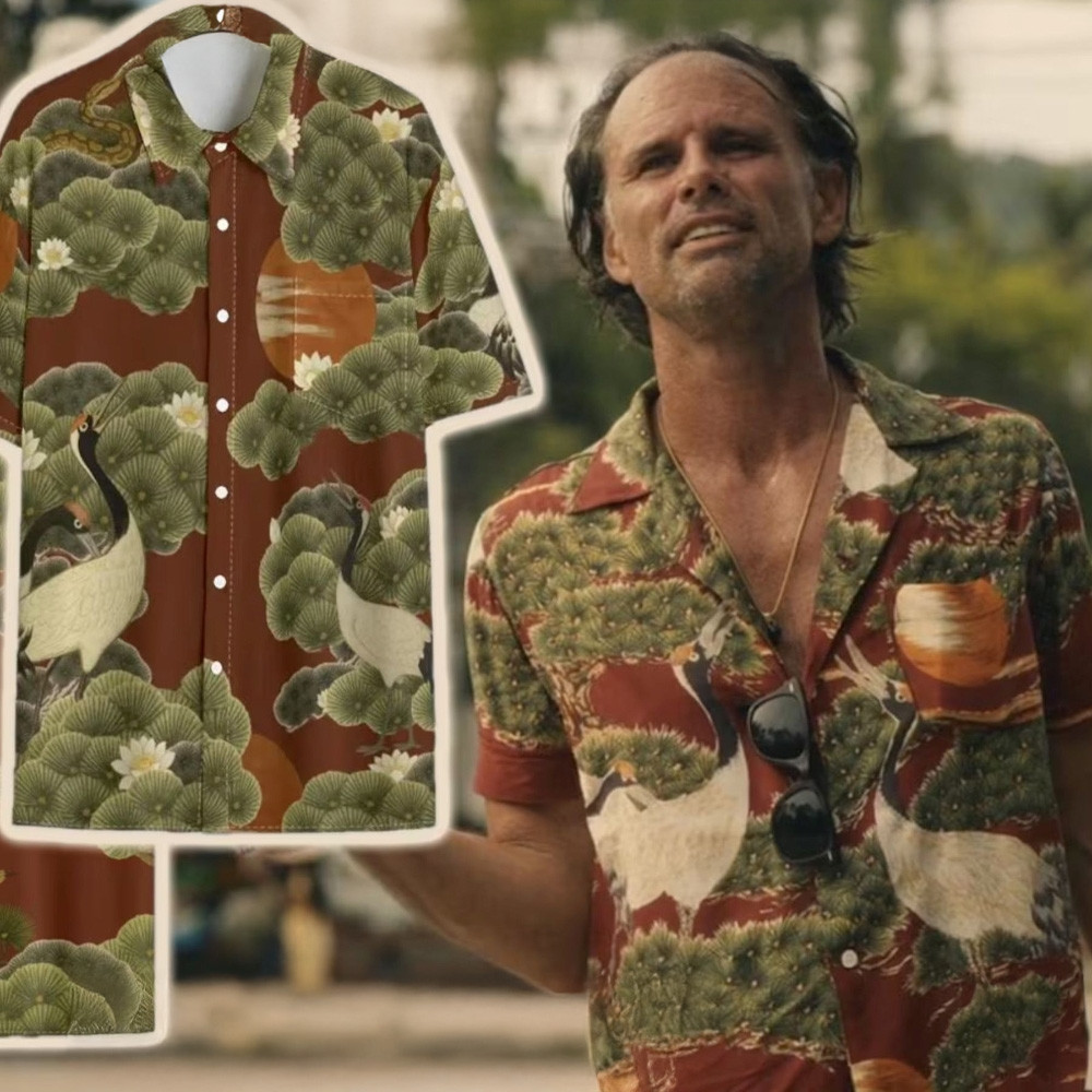 Rick Hatchett Rayon Hawaiian Shirt In The White Lotus Shirt Useful Gifts For Dad-1