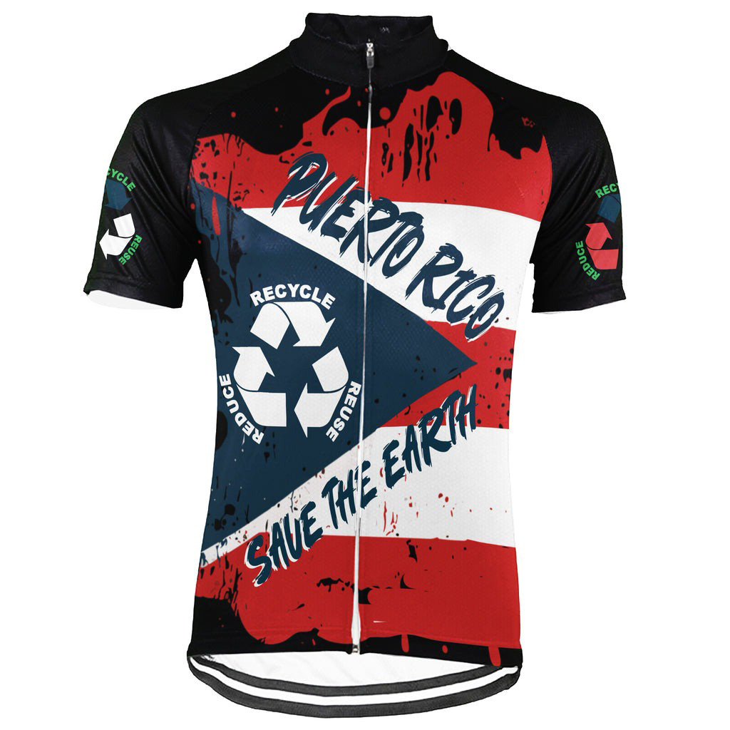 Ride For Peace Puerto Rico Short Sleeve Cycling Jersey Gifts For Bicycle Lovers-1 Ride For Peace Puerto Rico Short Sleeve Cycling Jersey Gifts For Bicycle Lovers-1