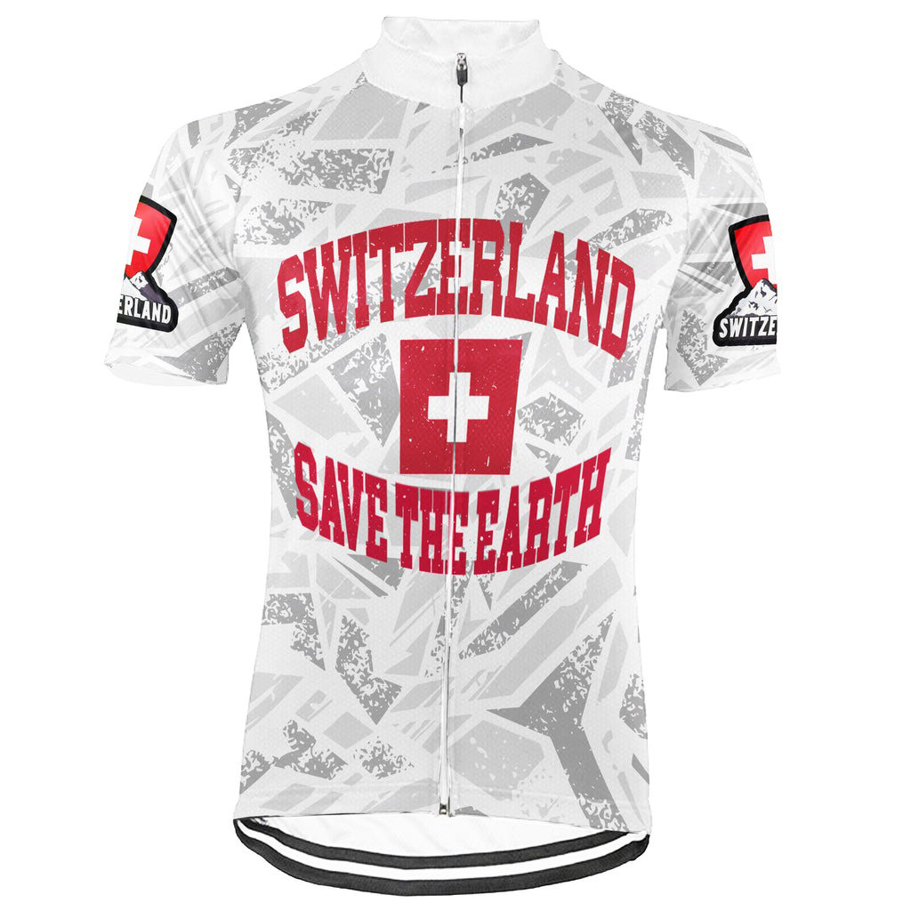 Ride For Peace Switzerland Short Sleeve Cycling Jersey Gifts For Cycle Enthusiasts-1