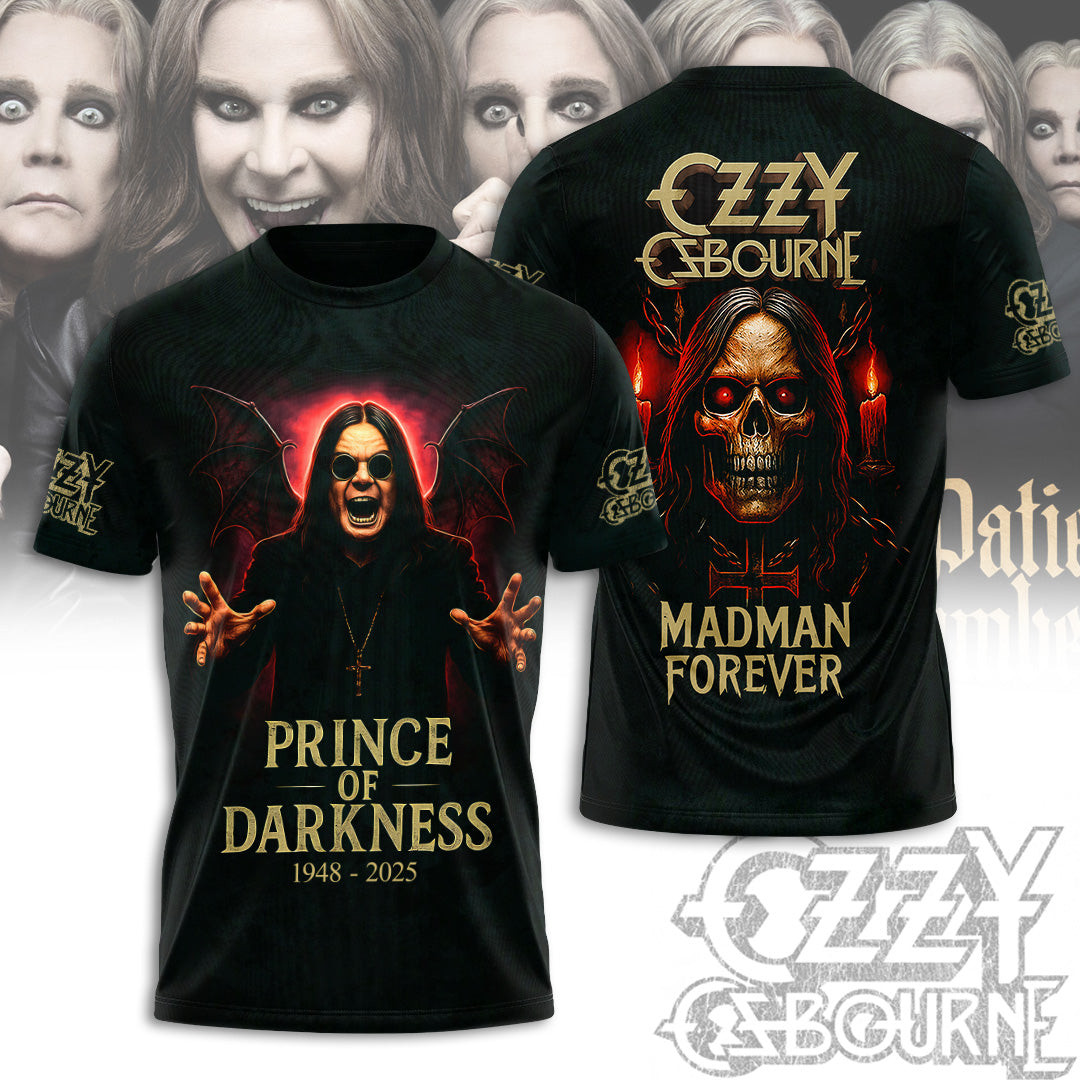 Rip Ozzy Osbourne Thank You For The Memories Shirt Prince Of Darkness T-Shirt-1