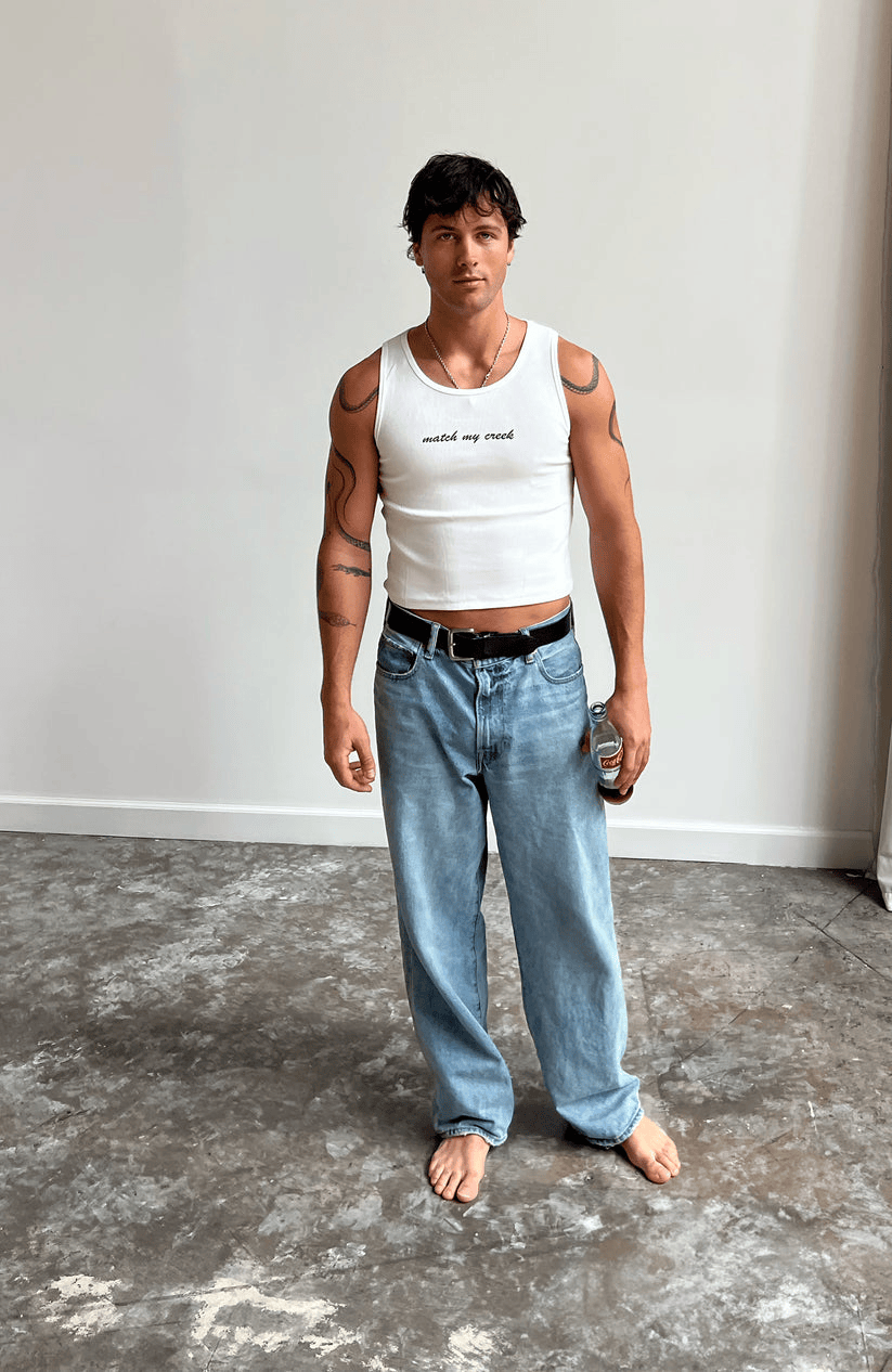 Rob Rausch Merch Ribbed Match My Creek Cropped Tank Gifts For Friends-1