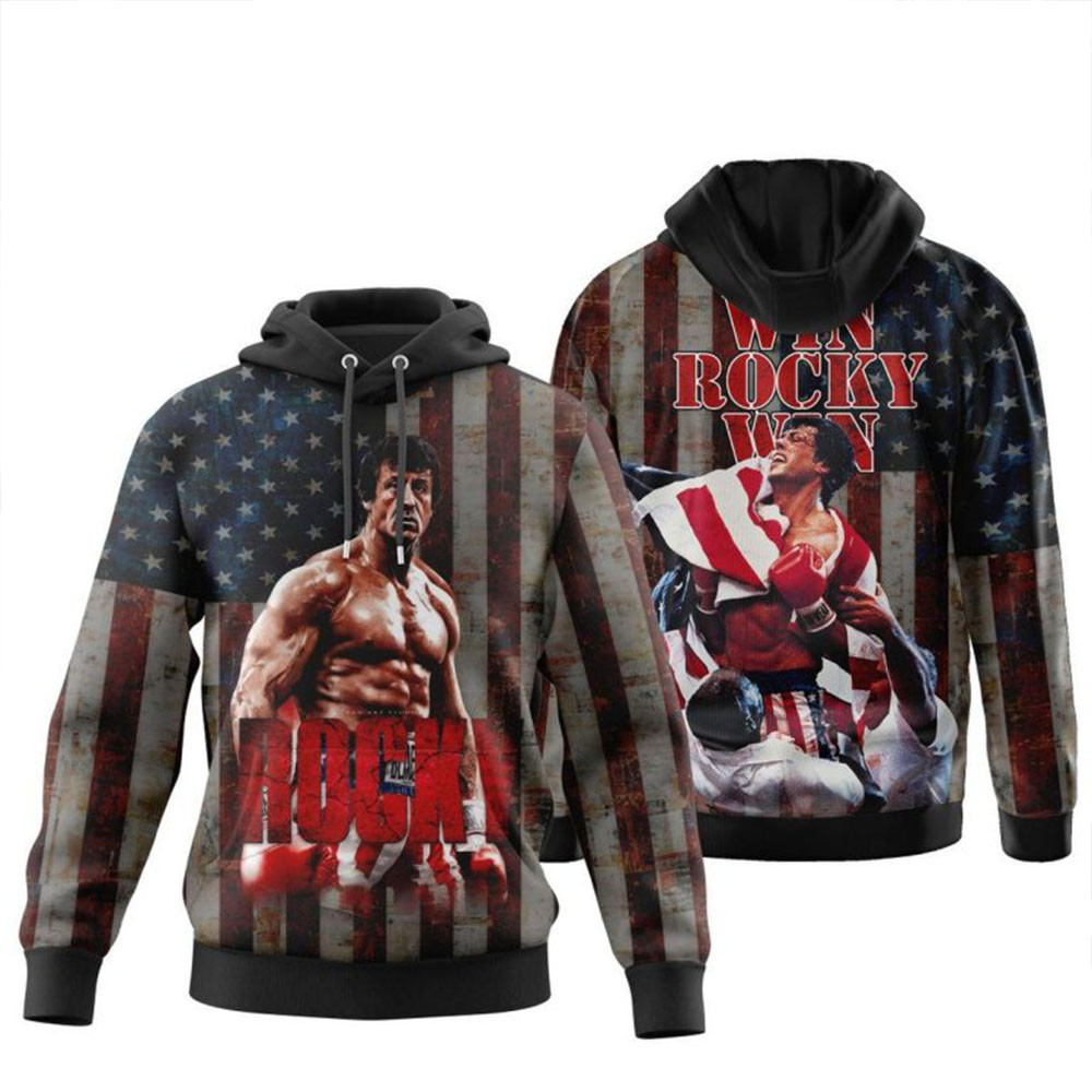 Rocky Win Rocky Win 2024 Sylvester Stallone Hoodie Movie Fans Gifts-1