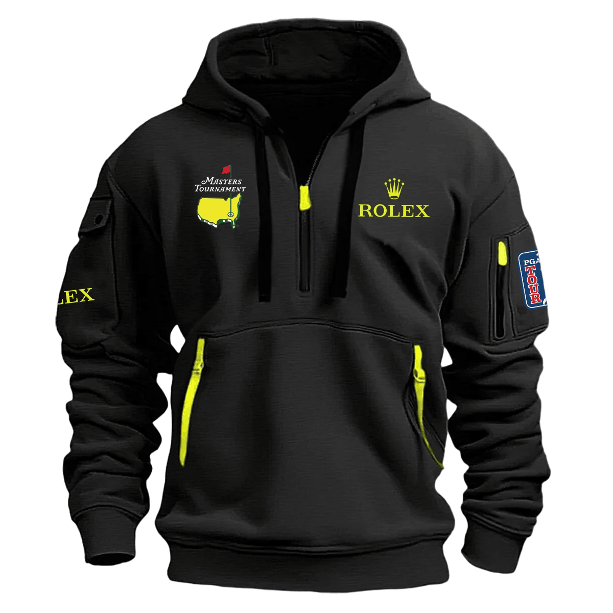 Rolex 2025 Masters Tournament Hoodie Half Zipper Golf Merch Father'S Day Gift Ideas For Golfer-1 Rolex 2025 Masters Tournament Hoodie Half Zipper Golf Merch Father'S Day Gift Ideas For Golfer-1