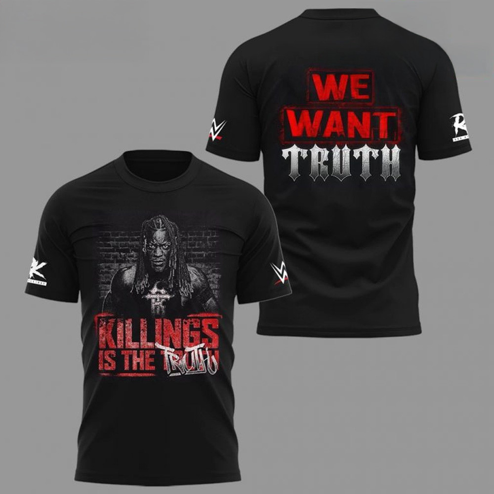 Ron Killings We Want Truth 2025 Shirt Ron Killings Merch Gifts For Wrestling Fans-1