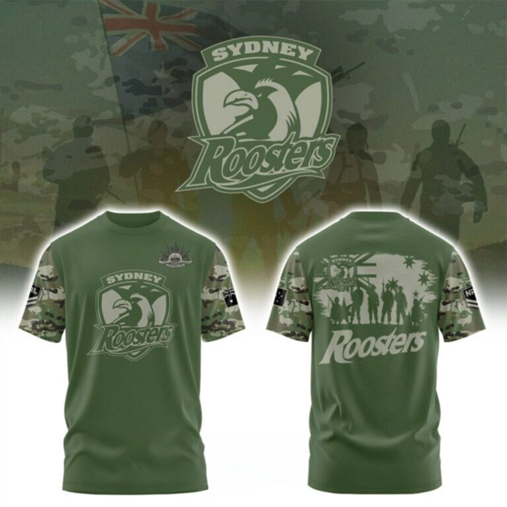 Roosters NRL Team Veteran Shirt Roosters Merch Best Gifts For Dad-1