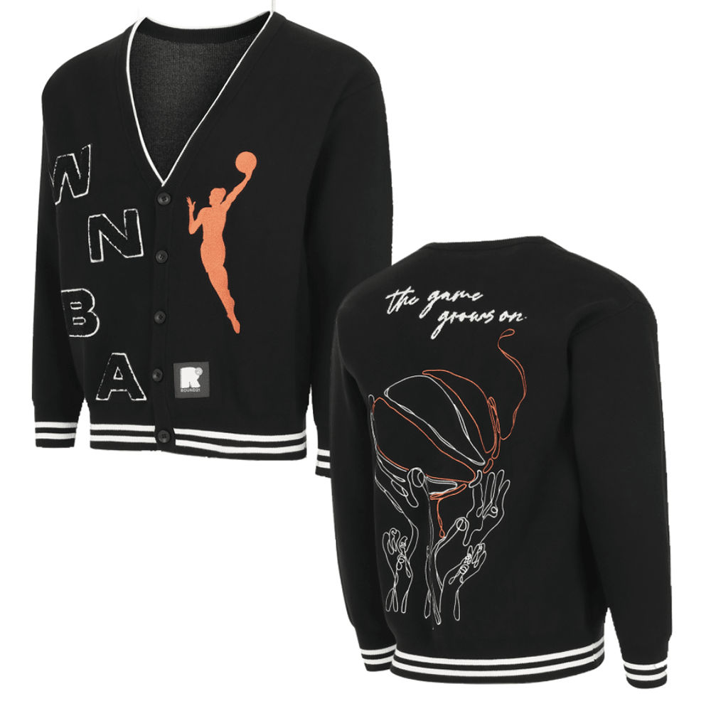 Round 21 Merch WNBA The Game Grows On Cardigan Gift Ideas For Wife Basketball Lovers-1