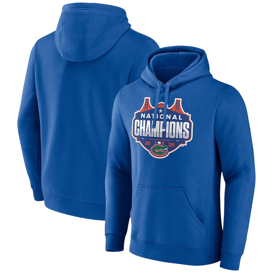Royal Florida Gators 2025 NCAA Men's Basketball National Champions Shot Clock Hoodie Fans Gifts-1