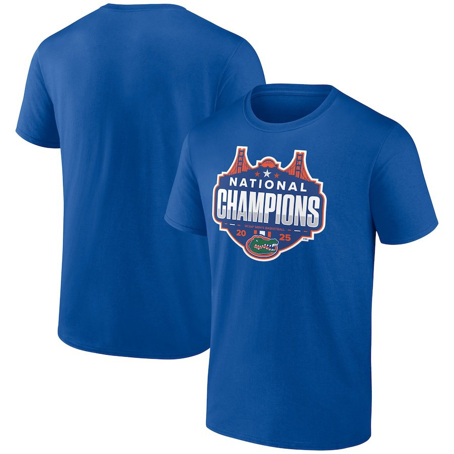 Royal Florida Gators 2025 NCAA Men's Basketball National Champions Shot Clock Shirt Fans Gifts-1