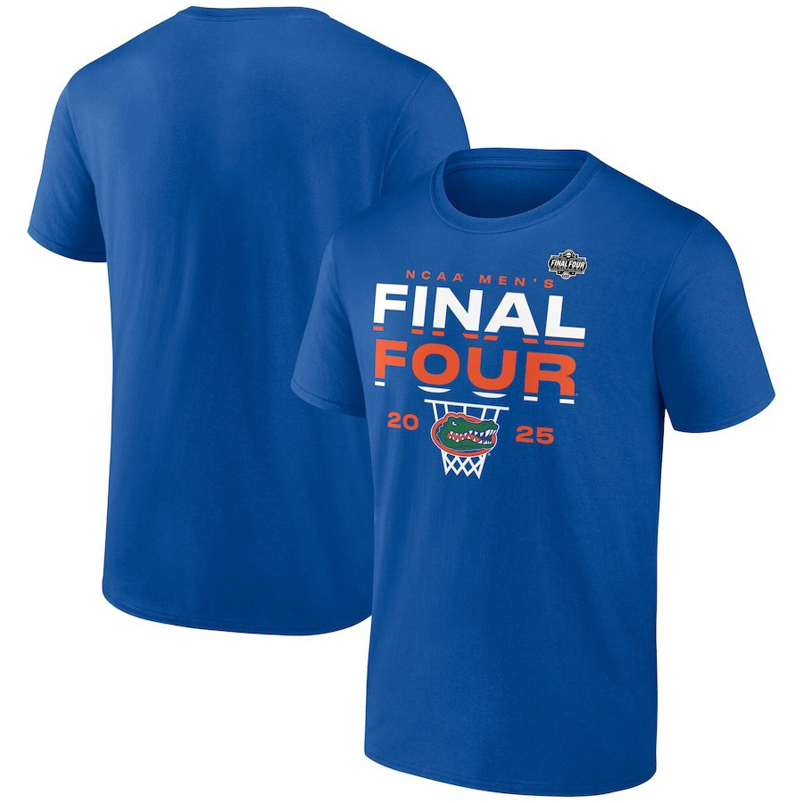 Royal Florida Gators 2025 NCAA Men's Basketball Tournament March Madness Final Four T-Shirt-1