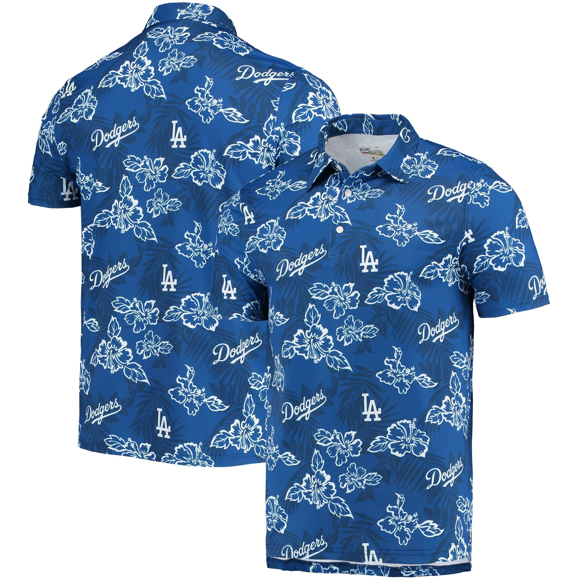 Royal Los Angeles Dodgers Polo Shirt MLB Aloha Shirt Last Minute Father's Day Gifts-1