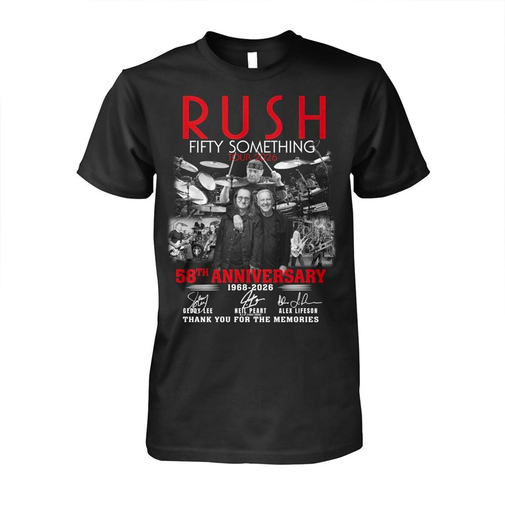 Rush Fifty Something Tour 2026 58th Anniversary 1968 2026 T-Shirt Fan Merch Gifts For Father-1