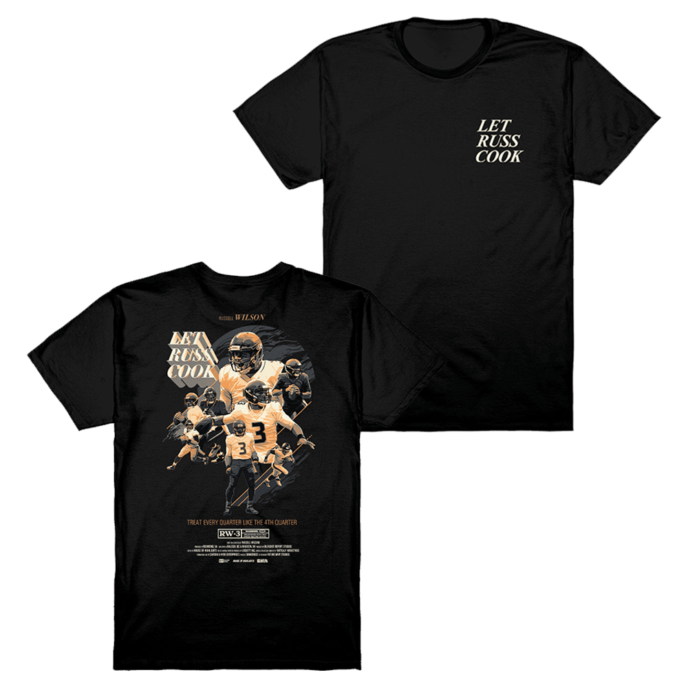 Russell Wilson Now Playing T-Shirt Let Russ Cook Shirt Gifts For Football Fan-1